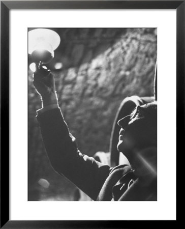 Owner Of Vineyard Henri De Villaine Inspecting Wine For Clarity And Hue by Carlo Bavagnoli Pricing Limited Edition Print image