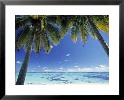 Tropical Beach, North Aitutaki Island, Cook Islands by Peter Adams Pricing Limited Edition Print image