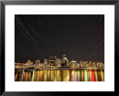 Star Trails Above Downtown Vancouver, British Columbia, Canada by Stocktrek Images Pricing Limited Edition Print image