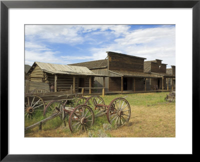 Old Western Wagons From The Pioneering Days Of The Wild West At Cody, Montana, Usa by Neale Clarke Pricing Limited Edition Print image