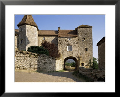 Fortified Village Gateway, Blanot, Burgundy, France by Michael Busselle Pricing Limited Edition Print image