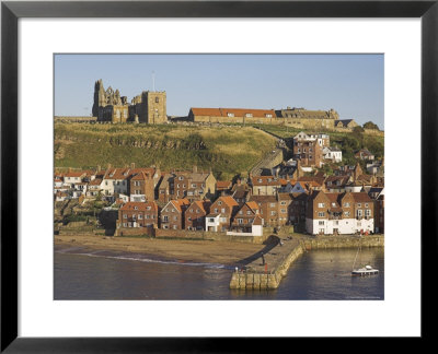 Abbey Ruins, Church, Sandy Beach And Harbour, Whitby, North Yorkshire, Yorkshire by Neale Clarke Pricing Limited Edition Print image