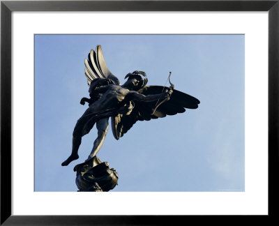 Close-Up Of The Statue Of Eros On The Shaftesbury Memorial, Piccadilly Circus, London, England by Walter Rawlings Pricing Limited Edition Print image
