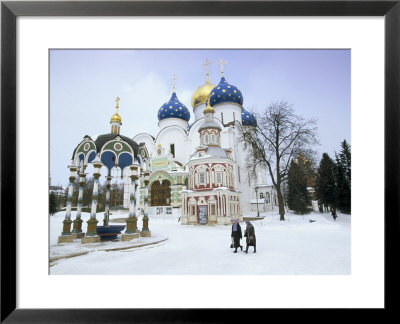 Cathedral Of The Assumption In Winter Snow, Sergiev Posad, Moscow Area by Gavin Hellier Pricing Limited Edition Print image
