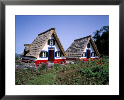 Traditional Houses At Santana, Madeira, Portugal by Hans Peter Merten Pricing Limited Edition Print image