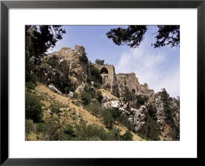 St. Hilarion Castle Perched Upon One Of The Highest Peaks Of The Kyrenia Chain, North Cyprus by Michael Short Pricing Limited Edition Print image
