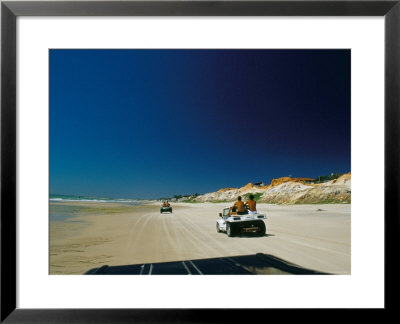 Beach Buggies Running On The Ceara Coastline, Ner Canoa Quedrada, Ceara', Brazil, South America by Marco Simoni Pricing Limited Edition Print image