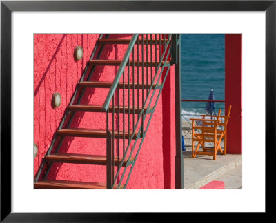 Red Building, Lourdata Beach, Lourdata, Kefalonia, Ionian Islands, Greece by Walter Bibikow Pricing Limited Edition Print image
