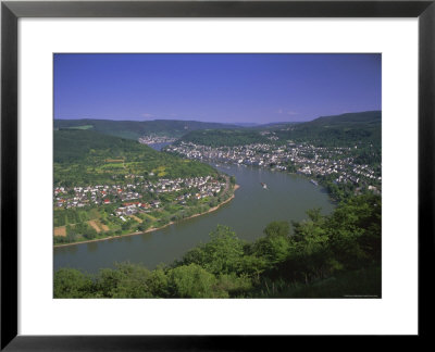 View From Vierseenbick Viewpoint, Rhine River, Rhineland-Palatinate, Germany, Europe by Gavin Hellier Pricing Limited Edition Print image
