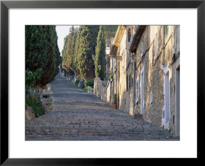 Cobbled Steps Leading To The Calvary, Pollensa, Mallorca (Majorca), Balearic Islands, Spain, Europe by Ruth Tomlinson Pricing Limited Edition Print image