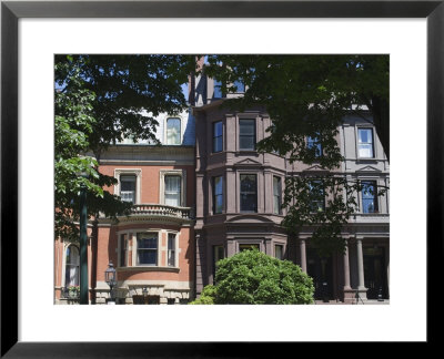 Townhouses In Commonwealth Avenue, Boston, Massachusetts, Usa by Amanda Hall Pricing Limited Edition Print image
