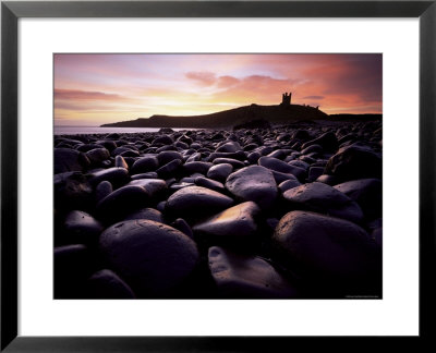 Dunstanburgh Castle At Sunrise From Boulderfield At Embleton Bay, Northumberland (Northumbria) by Lee Frost Pricing Limited Edition Print image