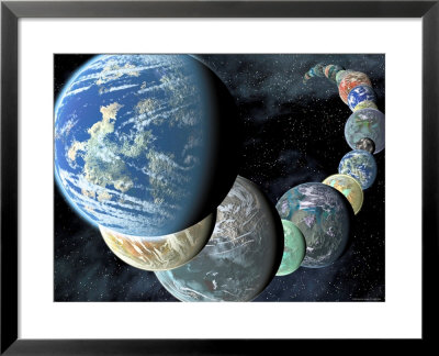 Artist's Concept Of Terrestrial Worlds by Stocktrek Images Pricing Limited Edition Print image