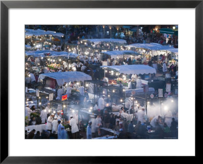 Food Stalls, Djemma El-Fna Square, Marrakash, Morocco by Walter Bibikow Pricing Limited Edition Print image