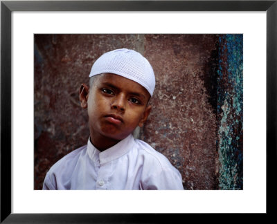 Muslim Boy In Chandni Chowk, Delhi, India by Daniel Boag Pricing Limited Edition Print image