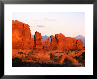 Windows Section At Sunset, Arches National Park, Utah by David Tomlinson Pricing Limited Edition Print image