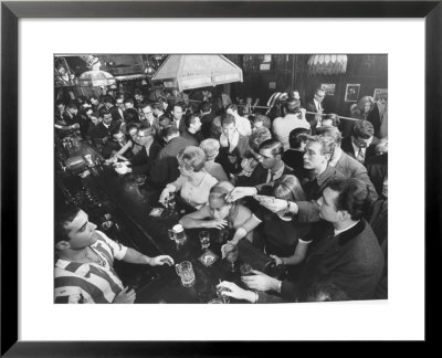 Young People Fill A Manhattan Singles Bar by Ralph Morse Pricing Limited Edition Print image