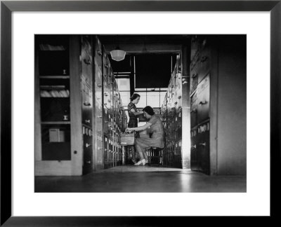 Clerks Working In File Room Of The War Department Munitions Building by William C. Shrout Pricing Limited Edition Print image