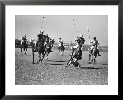 Men Playing Polo by Carl Mydans Pricing Limited Edition Print image