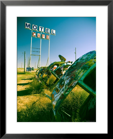 Usa, Texas, Route 66, Conway Bug Ranch, Made Of Vw Beetles by Alan Copson Pricing Limited Edition Print image