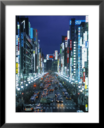 Chuo-Dori Avenue, Ginza, Tokyo, Japan by Walter Bibikow Pricing Limited Edition Print image