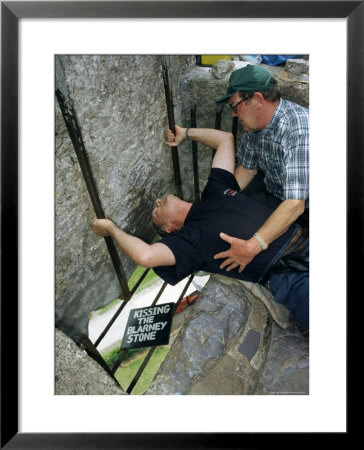 Kissing The Blarney Stone, County Cork, Munster, Eire (Republic Of Ireland) by Julia Bayne Pricing Limited Edition Print image