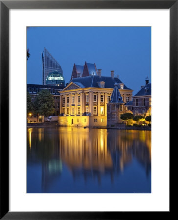 Mauritshuis At Night, Lake Hof Vijver, Den Haag, The Hague, Holland (The Netherlands) by Gary Cook Pricing Limited Edition Print image