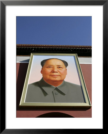 Giant Portrait Of Mao Tzedong On The Heavenly Gate To The Forbidden City, Beijing, China by Angelo Cavalli Pricing Limited Edition Print image