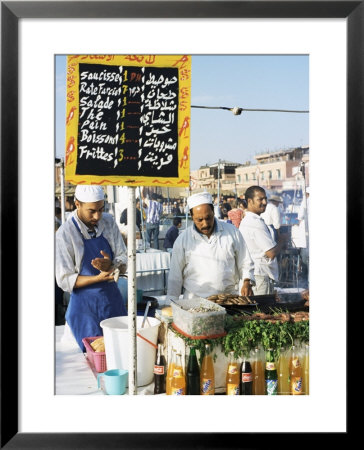 Food Stalls, Djemaa El Fna, Marrakesh, Morocco, North Africa, Africa by Lee Frost Pricing Limited Edition Print image