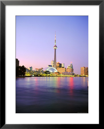 The Cn Tower Rises Above The City Skyline At Dusk, Toronto, Ontario, Canada by Roy Rainford Pricing Limited Edition Print image