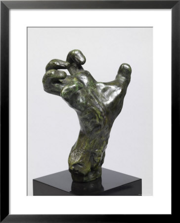 Sculpture Of A Hand, Showing A Hand Strained In Tension by Auguste Rodin Pricing Limited Edition Print image