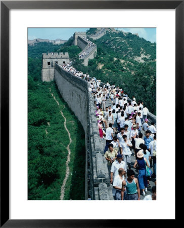 Standing Room Only On The Great Wall, Badaling, Beijing, China, by Frank Carter Pricing Limited Edition Print image