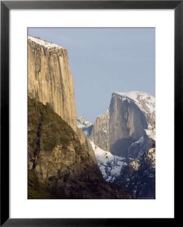 Half Dome And El Capitan From The Wawona Tunnel In Winter, Yosemite, California by Rich Reid Pricing Limited Edition Print image