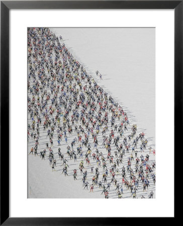 Cross Country Ski Marathon, St. Moritz, Switzerland by Melissa Farlow Pricing Limited Edition Print image