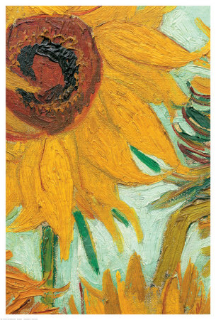 Twelve Sunflowers (Detail) by Vincent Van Gogh Pricing Limited Edition Print image