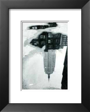 Empire State Building In A Puddle by Andre Kertesz Pricing Limited Edition Print image