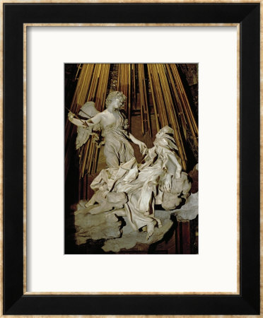Ecstacy Of Saint Theresa Of Avila, Marble, 1645 by Giovanni Lorenzo Bernini Pricing Limited Edition Print image