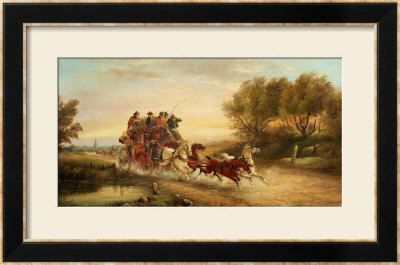 The Oxford To London Mail Coach by John Charles Maggs Pricing Limited Edition Print image