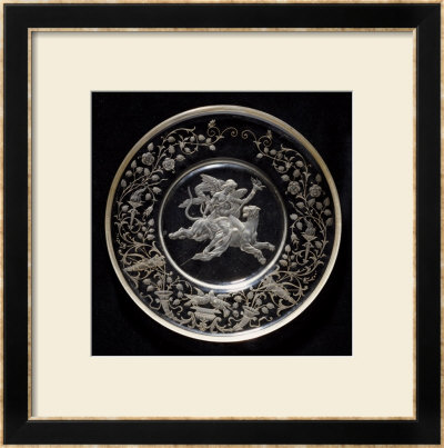 A J.& L. Lobmeyr Engraved Circular Dish by Franz Ullman Pricing Limited Edition Print image