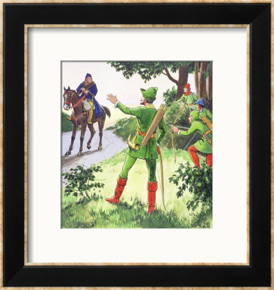 Robin Hood, From Peeps Into The Past, Published Circa 1900 by Trelleek Pricing Limited Edition Print image