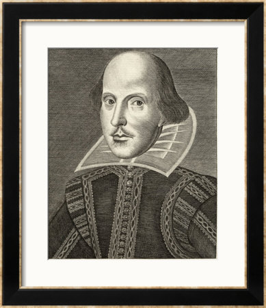 William Shakespeare Playwright And Poet by M. Droeshout Pricing Limited Edition Print image