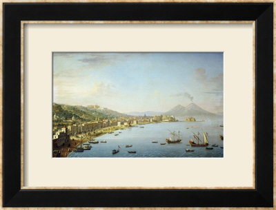 View Of Naples From Posillipo With The Riviera Di Chiaia by Antonio Joli Pricing Limited Edition Print image