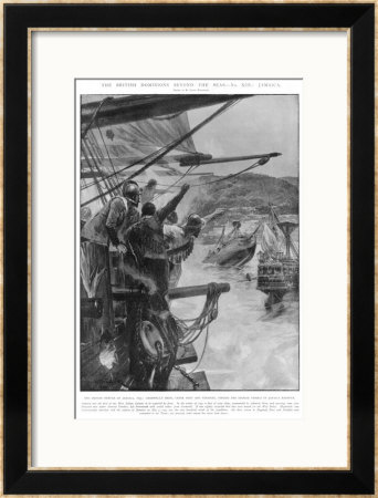 Penn And Venables Take Jamaica From The Spanish by Richard Caton Woodville Pricing Limited Edition Print image