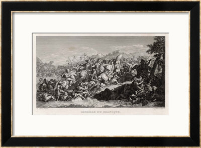 Alexander The Great Defeats Persians On The River Granicus by A. Lefevre Pricing Limited Edition Print image