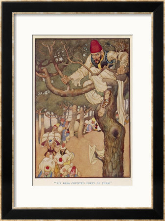 Ali Baba Counted Forty Of Them From His Vantage Point Up A Tree by Monro S. Orr Pricing Limited Edition Print image