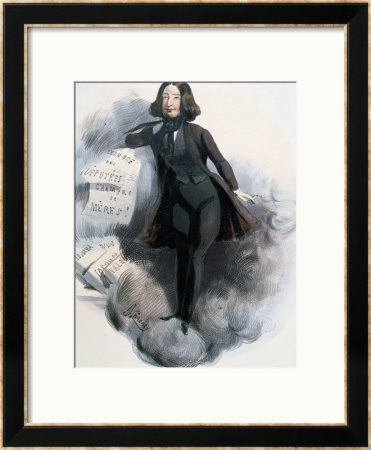 Caricature Of George Sand Circa 1848 by Alcide Joseph Lorentz Pricing Limited Edition Print image