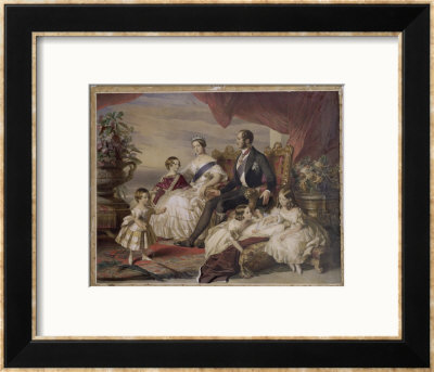 Queen Victoria And Prince Albert With Five Of The Their Children, 1846 by Franz Xavier Winterhalter Pricing Limited Edition Print image