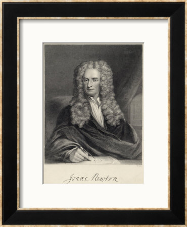 Sir Isaac Newton Mathematician Physicist Occultist by William Holl Pricing Limited Edition Print image