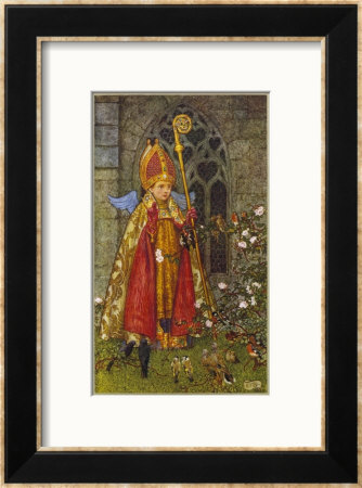 Saint Valentine Depicted Here As Boy Bishop by Eleanor Fortescue Brickdale Pricing Limited Edition Print image