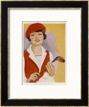 Girl Golfer by Norah Shargool Pricing Limited Edition Print image